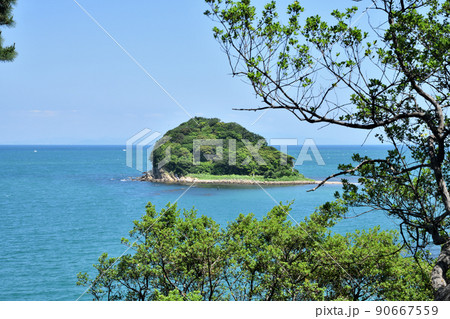 友ヶ島小展望台から神島を望む 【和歌山県和歌山市】 友ヶ島小展望台から神島を望む 【和歌山県和歌山市】 90667559