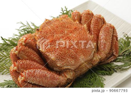 北海道近海(オホーツク)産のボイル毛蟹 90667793