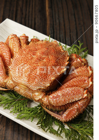 北海道近海(オホーツク)産のボイル毛蟹 北海道近海(オホーツク)産のボイル毛蟹 90667805