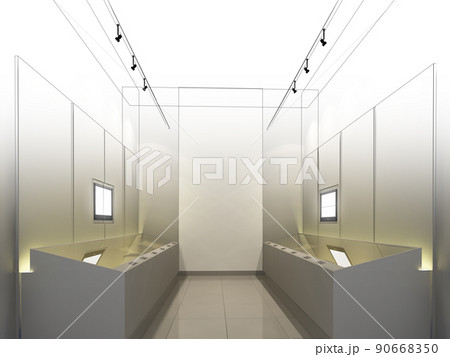 sketch design of interior exhibition room ,museum ,3d rendering sketch design of interior exhibition room ,museum ,3d rendering 90668350