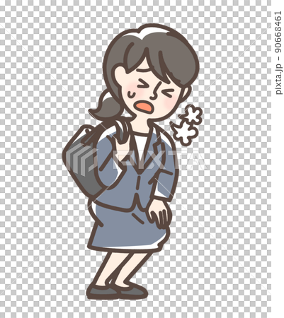疲れているスーツの女性 90668461