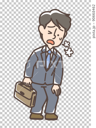 疲れているスーツの男性 90668462