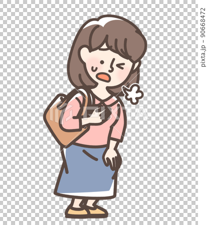 疲れている女性 90668472