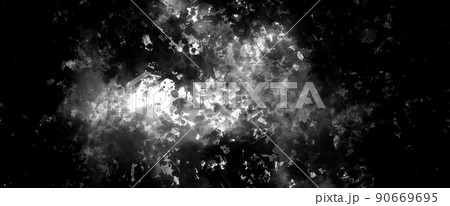 抽象的　水墨画　テクスチャ 90669695