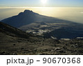 キリマンジャロ登山、ステラポイントからバラフへ下山(マチャメルート) 90670368