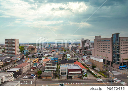 愛知県 知立市付近 旅先のホテルの窓から 愛知県 知立市付近 旅先のホテルの窓から 90670436
