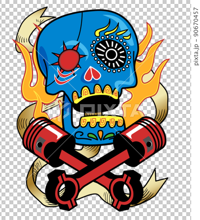 Bike Stickers-Skull Mark Bike Stickers-Skull Mark 90670457