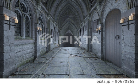 宮殿の廊下 90670868