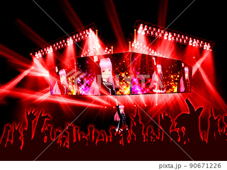 vtuberのライブ風景 90671226