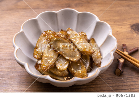 ごぼうの甘辛炒め 90671383