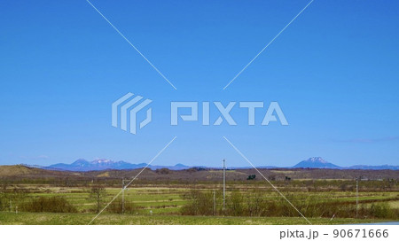 国道391号線の風景 北海道釧路市 道東 国道391号線の風景 北海道釧路市 道東 90671666