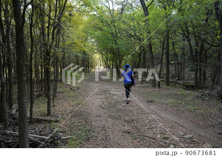 テキサス州サンアントニオ 公園内を散歩 テキサス州サンアントニオ 公園内を散歩 90673681