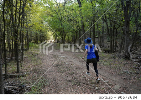 テキサス州サンアントニオ 公園をトレイル中 テキサス州サンアントニオ 公園をトレイル中 90673684