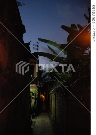 薄暮の路地裏（ウブド／バリ島･インドネシア） 90673968