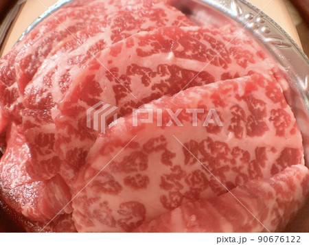 焼肉用生肉 写真素材 焼肉用生肉 写真素材 90676122
