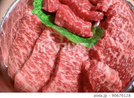 焼肉用生肉 写真素材 焼肉用生肉 写真素材 90676128
