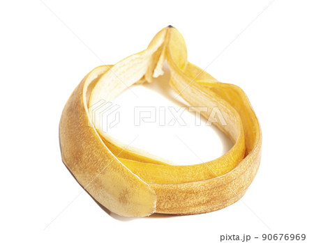 Banana skin isolated on white background Banana skin isolated on white background 90676969