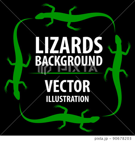 Background with lizards. 90678203
