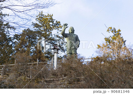 三峯神社 日本武尊銅像 三峯神社 日本武尊銅像 90681346