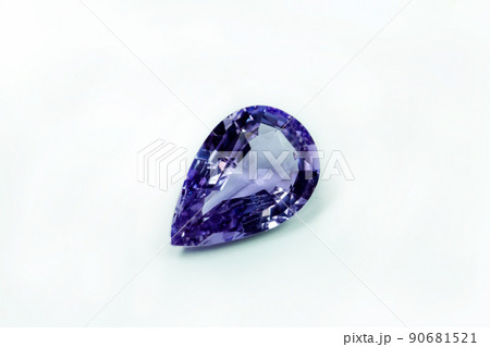 Amethyst Jewel isolated on white background 90681521