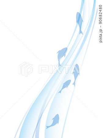 魚の影と水流のイメージ 魚の影と水流のイメージ 90682480