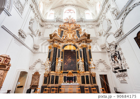 Wurzburg Cathedral interior in Bavaria, Germany 90684175