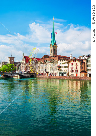 Fraumunster Church in Zurich, Switzerland 90685815