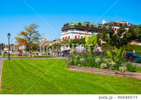 Morges town on Lake Geneva, Switzerland Morges town on Lake Geneva, Switzerland 90686074