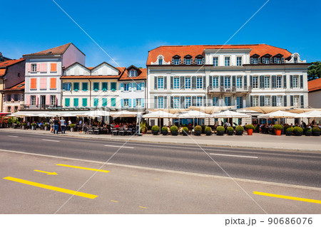 Lausanne or Losanna city, Switzerland 90686076