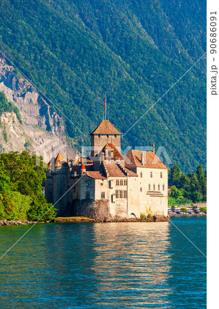 Chateau Chillon Castle in Switzerland 90686091