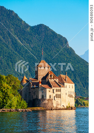 Chateau Chillon Castle in Switzerland 90686093