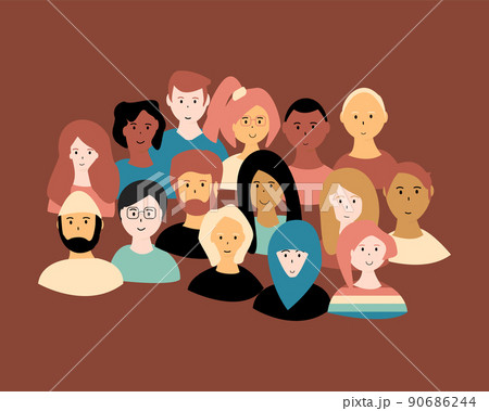 inclusivity and diversity with different people in the group 90686244