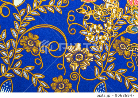 Batik sarong pattern background in Thailand, traditional batik sarong in Asian. Batik sarong pattern background in Thailand, traditional batik sarong in Asian. 90686947