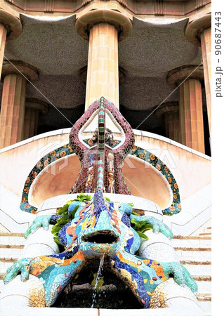 スペイン バルセロナ グエル公園 スペイン バルセロナ グエル公園 90687443