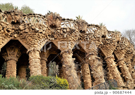 スペイン バルセロナ グエル公園 スペイン バルセロナ グエル公園 90687444