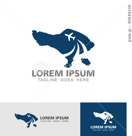 Bali Island Travel Tourism Logo Vector 90688346