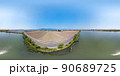初夏の琵琶湖|空撮360度写真(VR360°素材) 初夏の琵琶湖|空撮360度写真(VR360°素材) 90689725