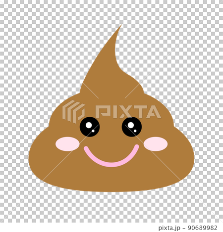 Illustration of a healthy poop Illustration of a healthy poop 90689982