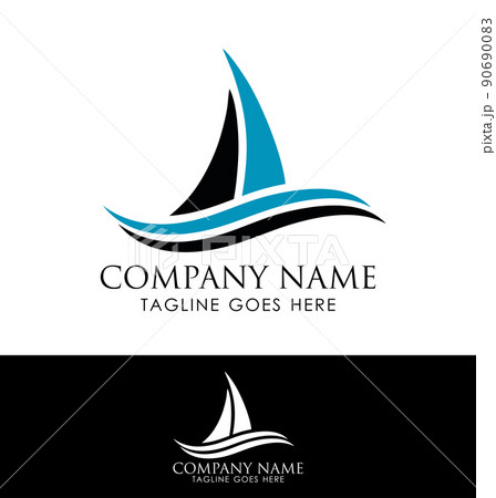 Sail Boat Logo Template Vector Sign 90690083