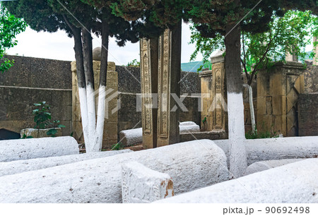 ancient Muslim cemetery in Derbent, Dagestan ancient Muslim cemetery in Derbent, Dagestan 90692498