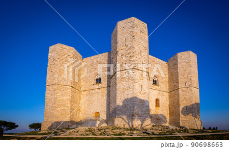 Castel del Monte in Apulia Italy is a popular landmark and tourist attraction 90698663
