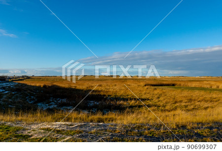 Amazing landscape at the Wadden Sea in St Peter Ording Germany 90699307