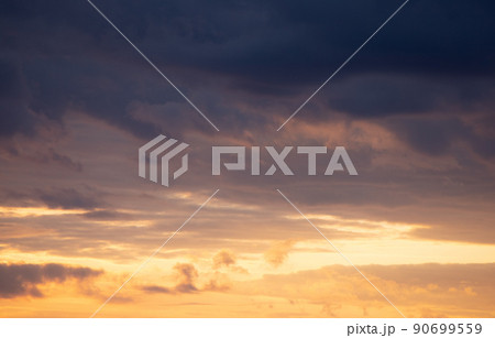 High resolution Sunset Sky background for Sky replacement High resolution Sunset Sky background for Sky replacement 90699559