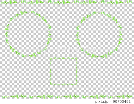 Flower watercolor frame set Flower watercolor frame set 90700491