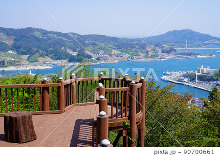 安波山展望台から望む気仙沼の景色 90700661