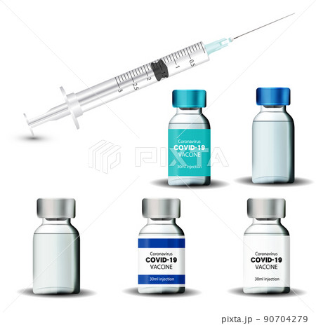 ワクチン　コロナ　予防　アイコン 90704279