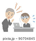 上司に怒られて困る男性社員 90704845