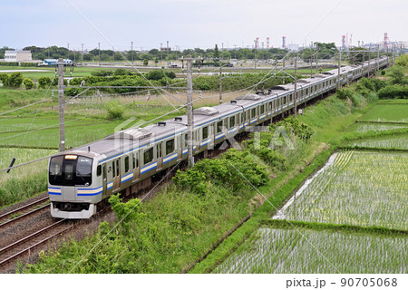 総武本線 袖ヶ浦ー巌根 JR東日本 E217系 Y-36編成(鎌倉) 総武本線 袖ヶ浦ー巌根 JR東日本 E217系 Y-36編成(鎌倉) 90705068