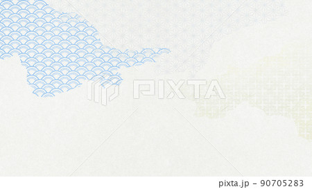 和紙と和柄を使った抽象的な背景素材 和モダン 和紙と和柄を使った抽象的な背景素材 和モダン 90705283