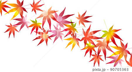 紅葉　もみじ　秋　背景 90705363